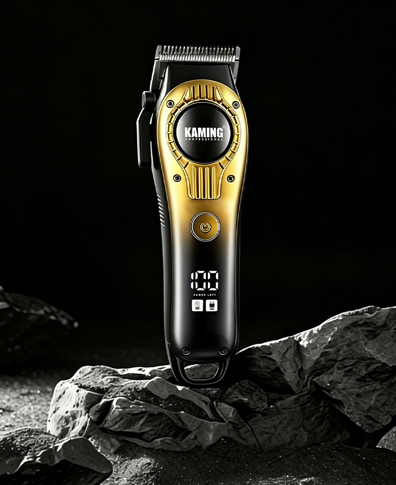 Kaming 1708 tihi električni aparat za šišanje, profesionalni fade šišač za salonsku upotrebu s digitalnim zaslonom